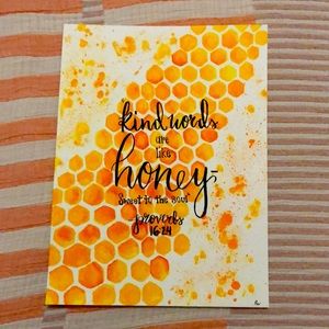 5 for $25 - Proverbs 16:24 Watercolor painting